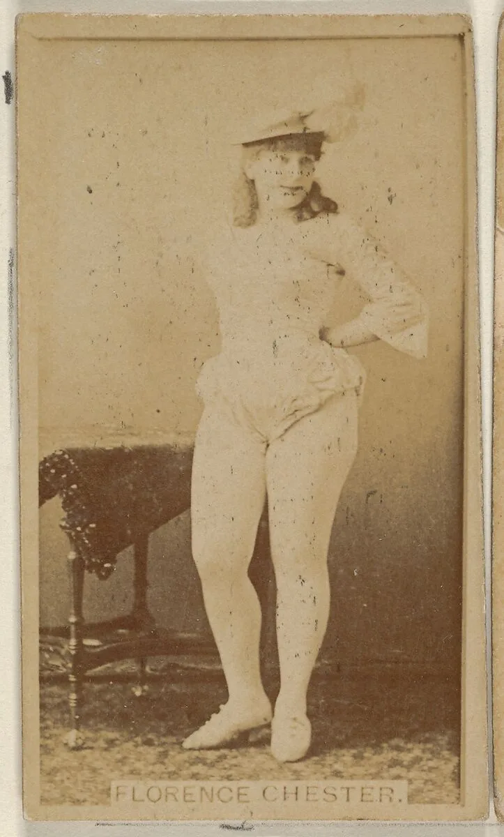 Florence Chester, from the Actors and Actresses series (N45, Type 8) for Virginia Brights Cigarettes — Allen & Ginter