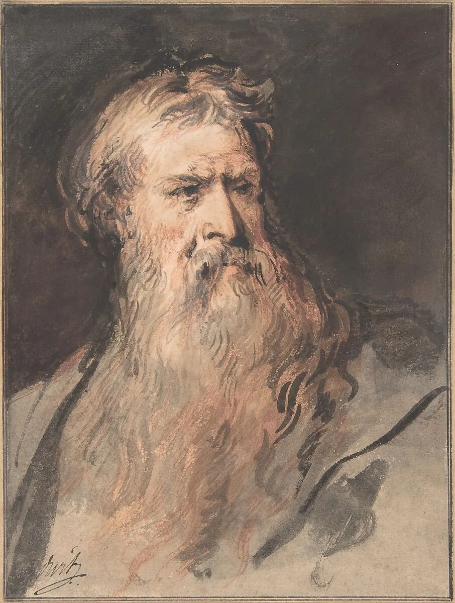 Study for the figure of Moses — Jacob de Wit