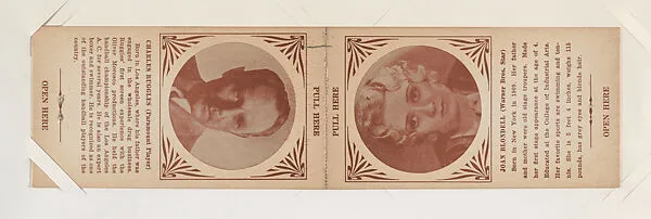 Charles Ruggles and Joan Blondell from Star Folders Special Cards (W439) — Unknown