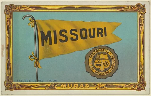 University of Missouri, version two, part of the College Series cabinet cards (T6)