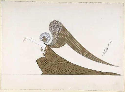 "Ange Harpiste, " Costume Design for "The Blues," George White's Scandals, New York