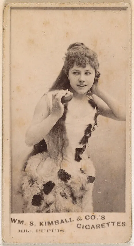 Mlle. Pupuis, from the Actresses series (N203) issued by Wm. S. Kimball & Co. — William S. Kimball & Company