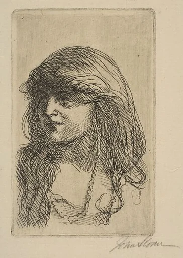Head with Necklace