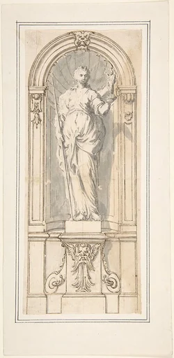 Classical Niche with Figure of a Woman