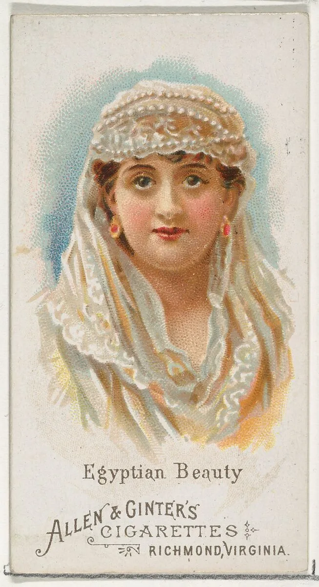 Egyptian Beauty, from World's Beauties, Series 1 (N26) for Allen & Ginter Cigarettes — Allen & Ginter