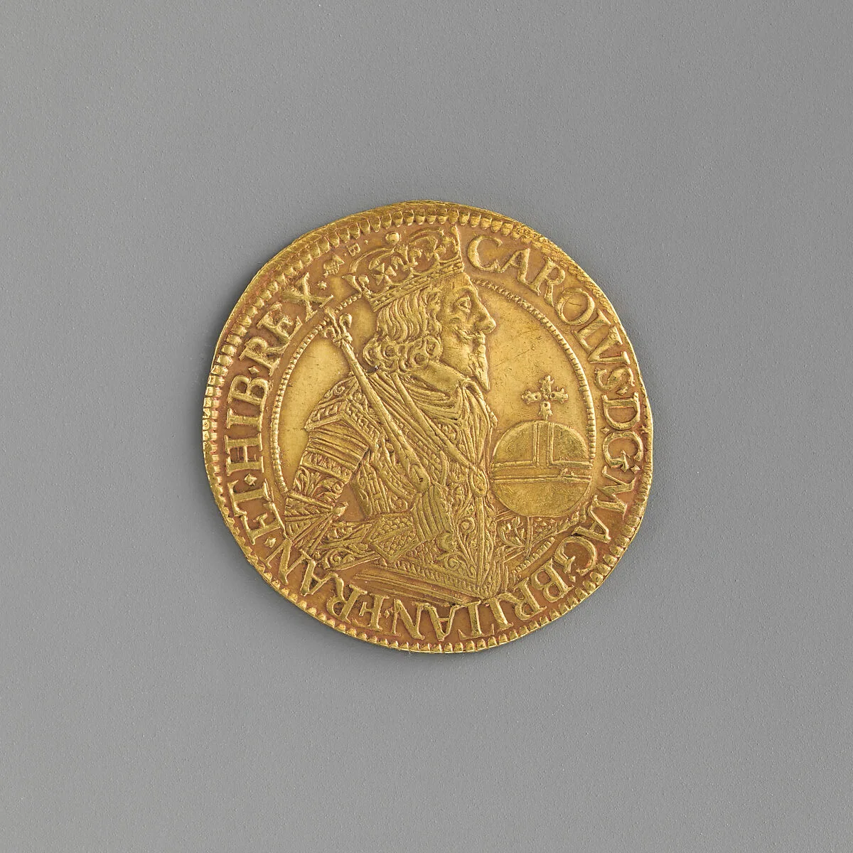 Unite coin of Charles I — Nicholas Briot