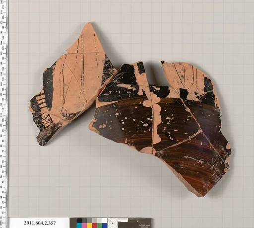 Terracotta fragment of a column-krater (bowl for mixing wine and water)