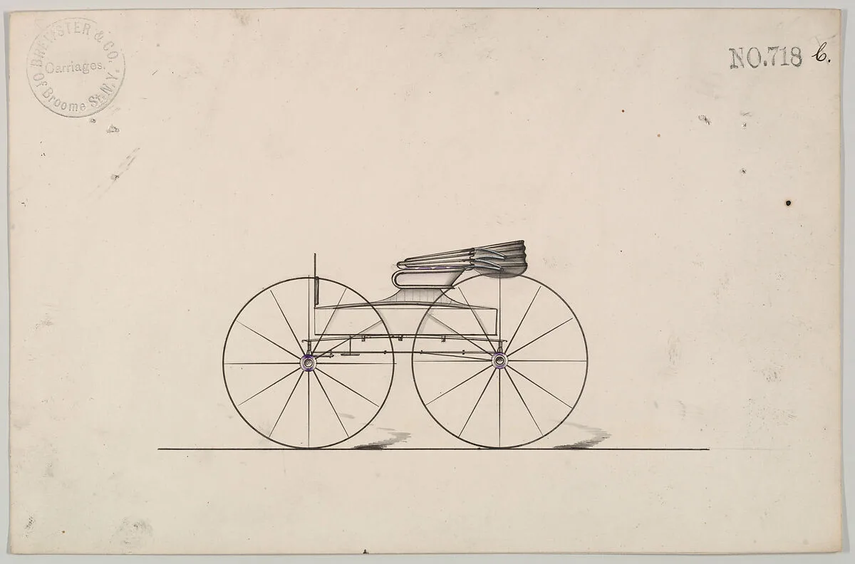Design for Wagon, no. 718c — Brewster & Co.