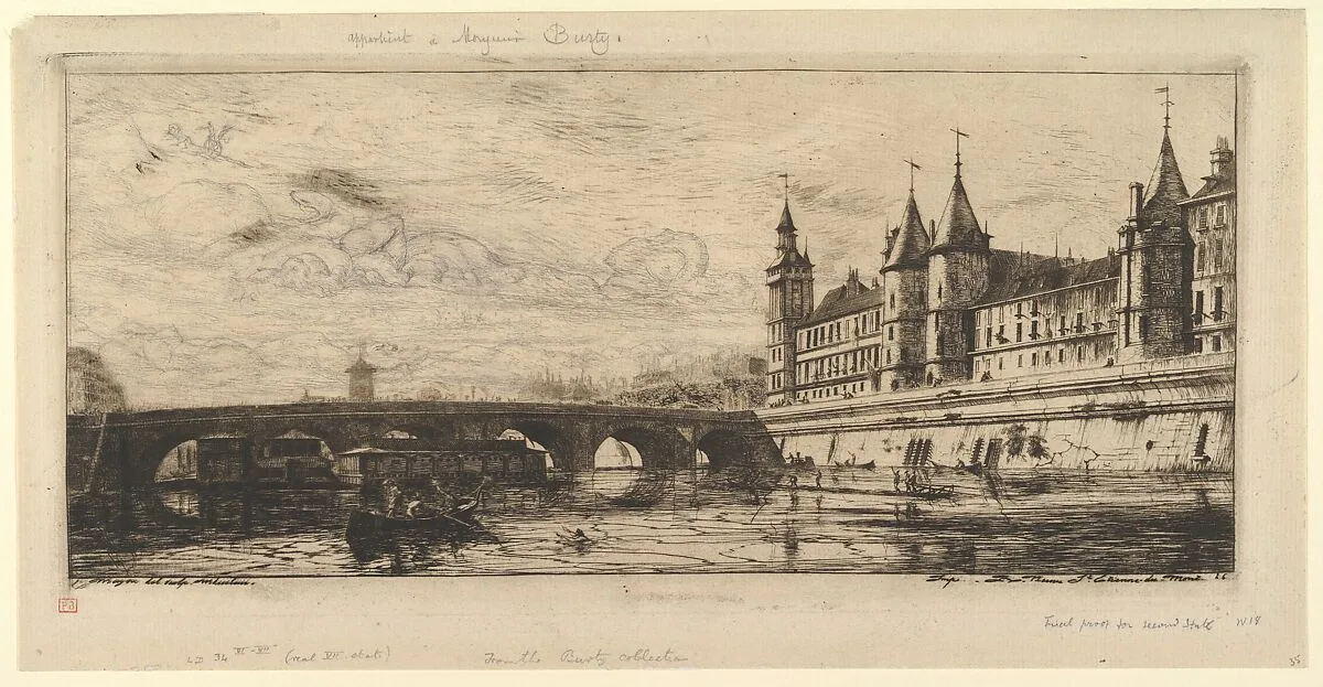 Le Pont au Change — Charles Meryon
