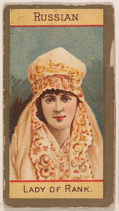 Russian, Lady of Rank, from Types of Nationalities (N240) issued by Kinney Bros. — Kinney Brothers Tobacco Company