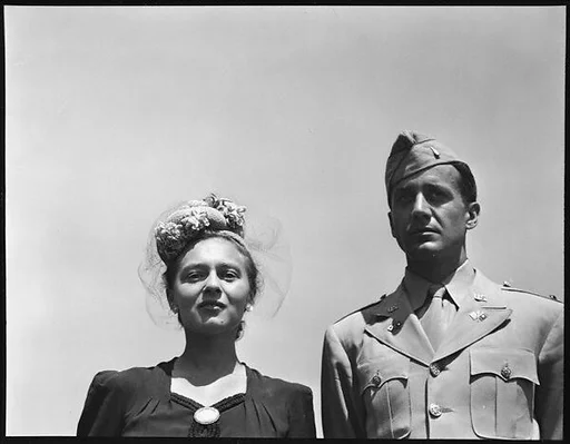 [Unidentified Couple on Roof of 441 East 92nd Street Apartment Building?, New York City]