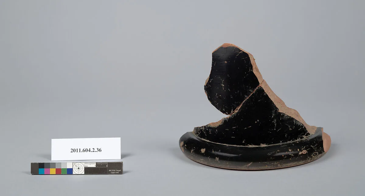 Terracotta fragment of a psykter (vase for cooling wine) — Unknown