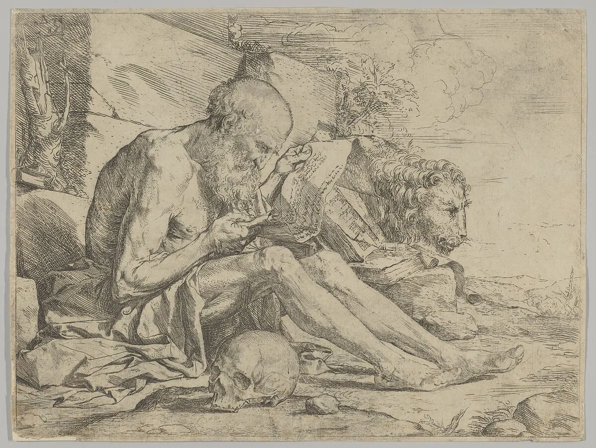 Saint Jerome Reading — Jusepe de Ribera (called Lo Spagnoletto)