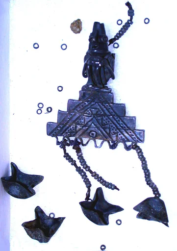 Seated Figure Ornament with Dangles