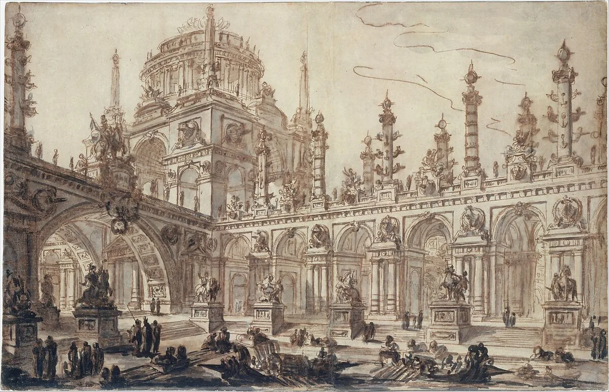 Architectural Fantasy — Charles Michel Ange Challe