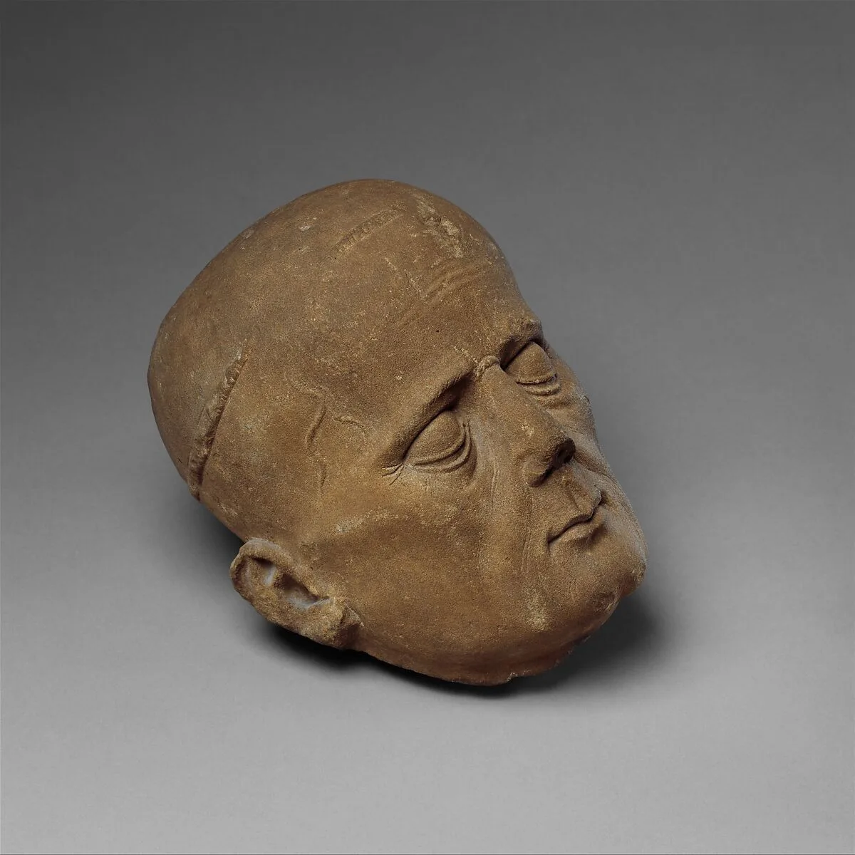 Head of a Cleric from a Tomb Effigy — Unknown