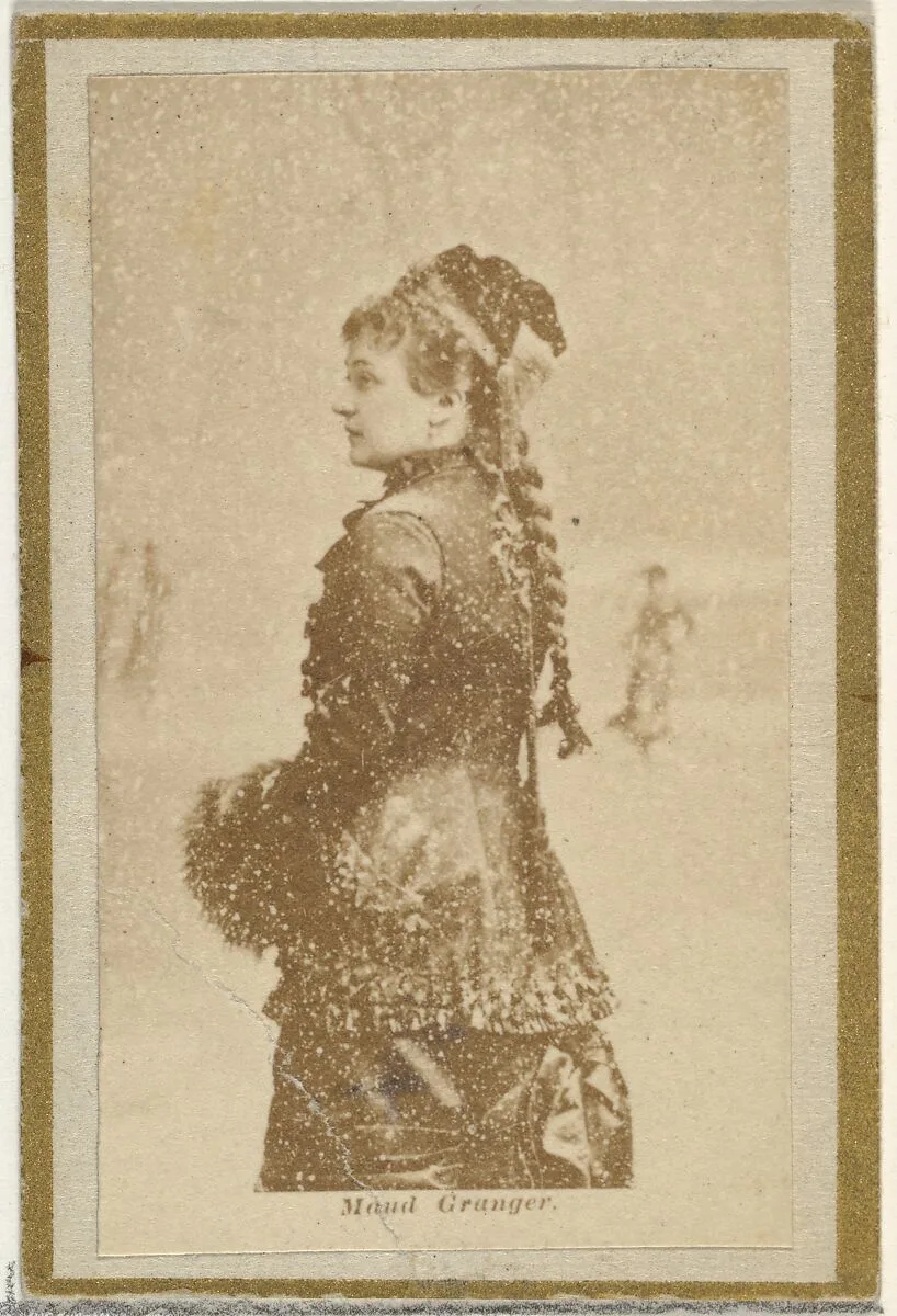 Maud Granger, from the Actresses and Celebrities series (N60, Type 2) promoting Little Beauties Cigarettes for Allen & Ginter brand tobacco products — Allen & Ginter
