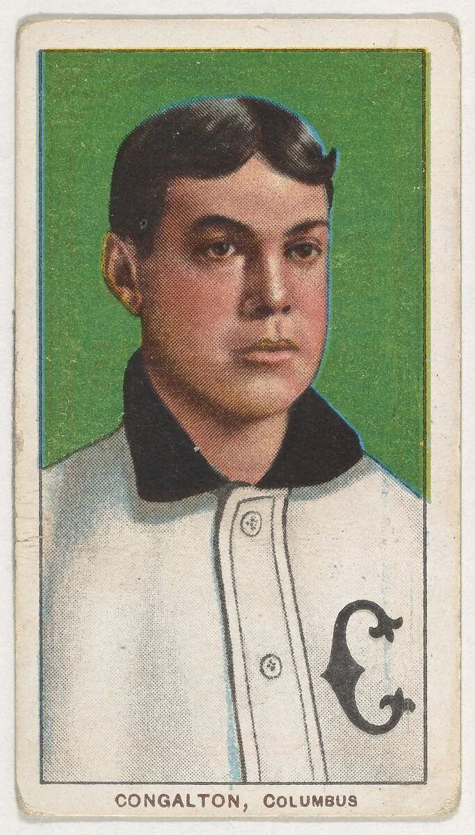 Congalton, Columbus, American Association, from the White Border series (T206) for the American Tobacco Company — American Tobacco Company