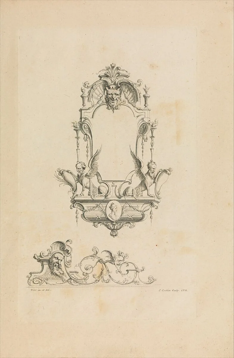 Cartouches Nouvellement Inventez par J.B. Toro — Jean Bernard Toro|Charles Nicolas Cochin I|Jacques-Nicolas Le Pas Dubuisson