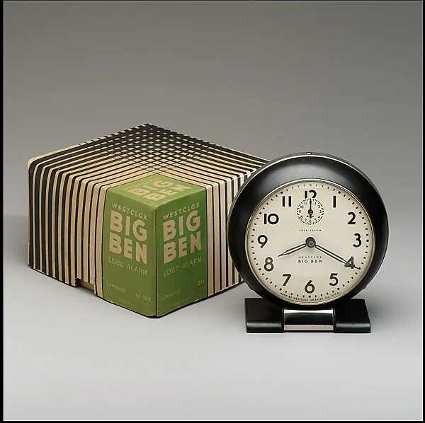 "Big Ben" Alarm Clock with Original Box — Henry Dreyfuss|Westclox Company, Division of General Time Instruments Corp. (La Salle, Illinois)