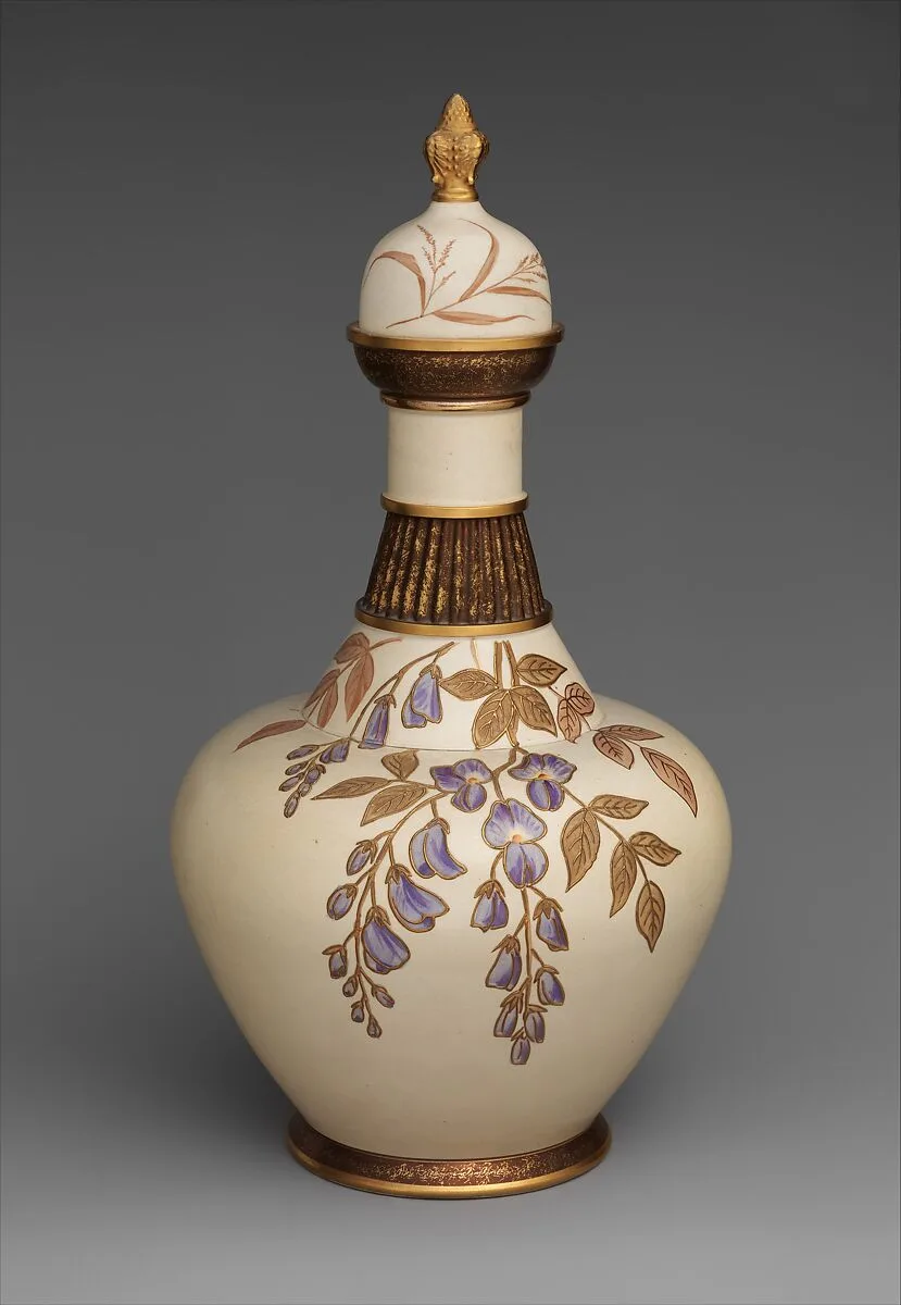 Covered Vase — Faience Manufacturing Company