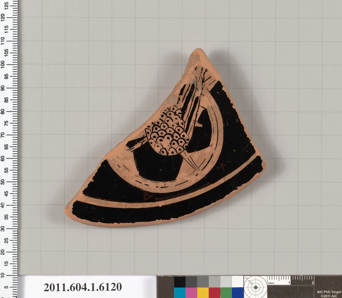 Terracotta fragment of a kylix (drinking cup) — Unknown