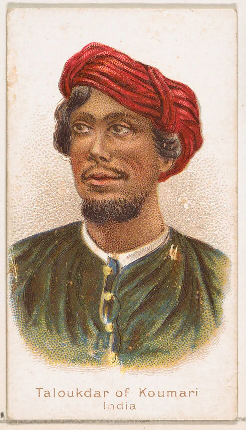 Taloukdar of Koumari, India, from the Savage and Semi-Barbarous Chiefs and Rulers series (N189) issued by Wm. S. Kimball & Co. — William S. Kimball & Company