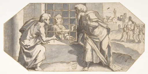Saint John the Baptist in Prison Sends His Disciples to Question Jesus