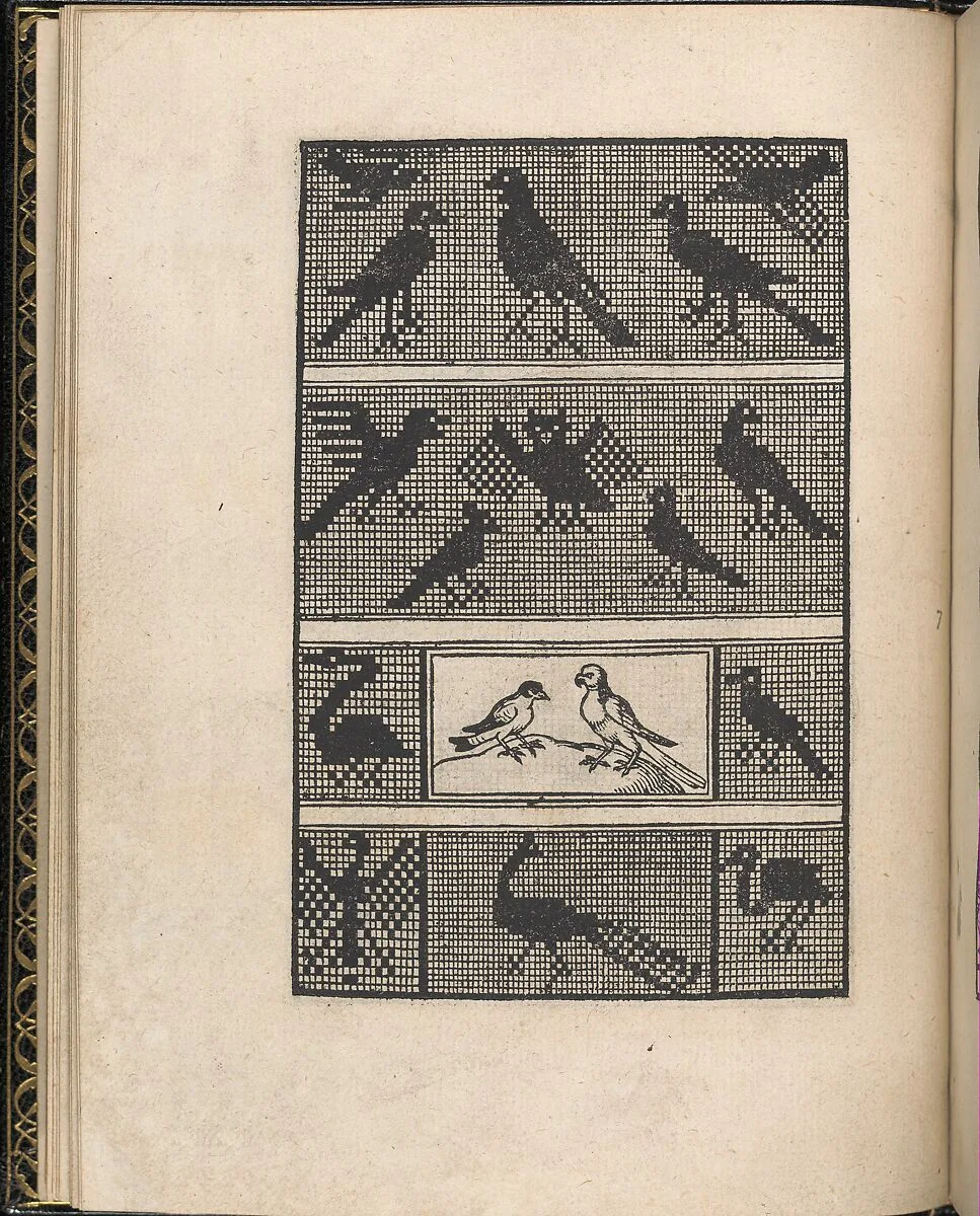 Page from Ein new kunstlich Modelbuch...(Page 7v) — Peter Quentel