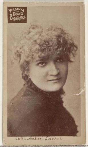 Card 683, Nellie Larkell, from the Actors and Actresses series (N45, Type 2) for Virginia Brights Cigarettes