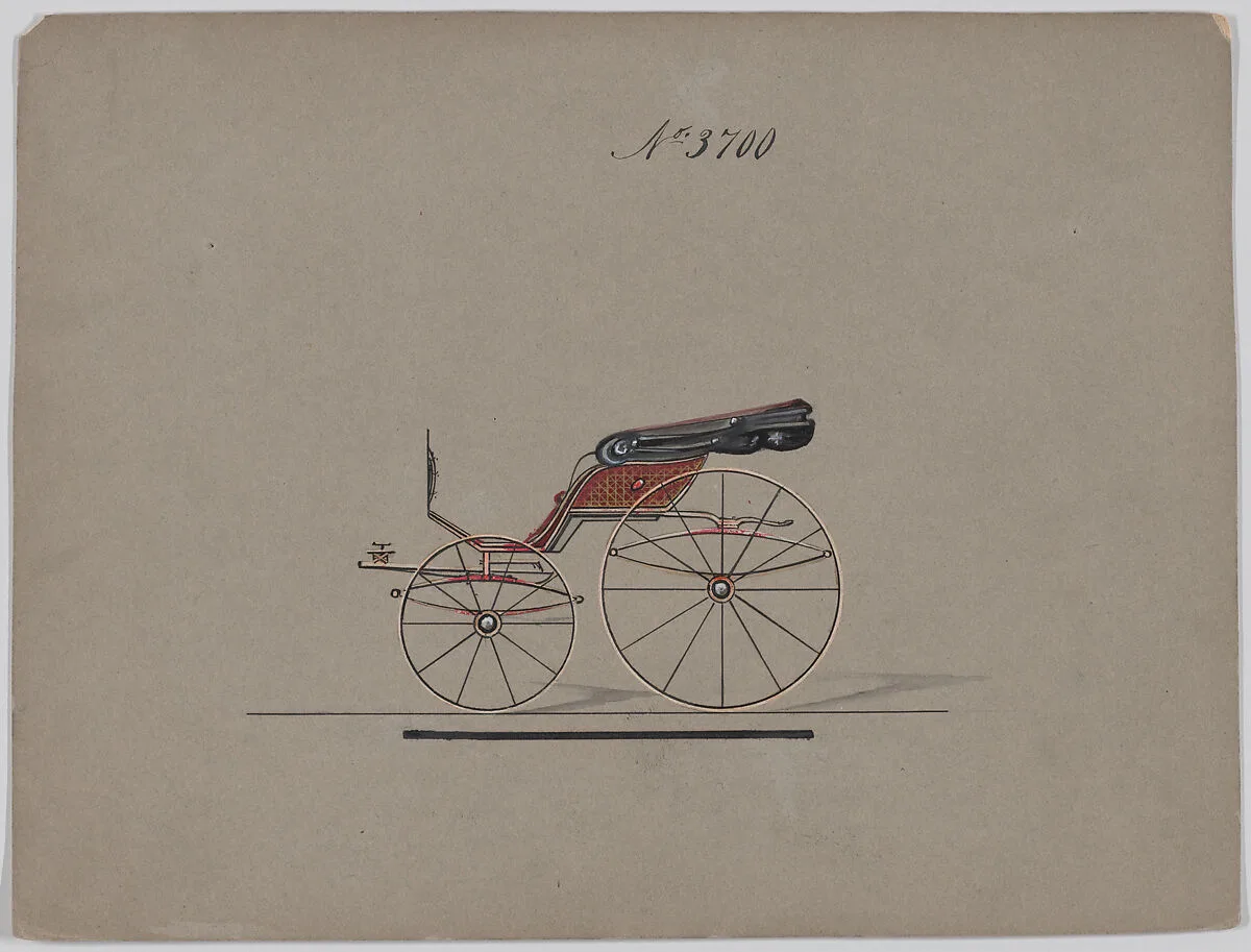 Design for Pony Phaeton, no. 3700 — Brewster & Co.