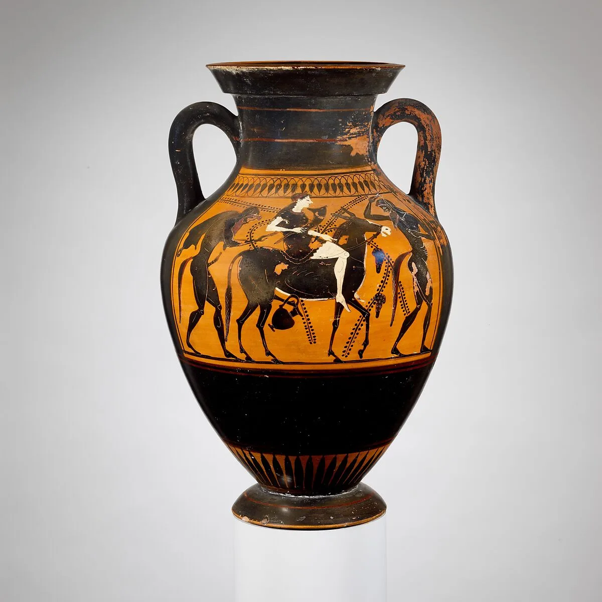 Terracotta amphora (jar) — Acheloös Painter