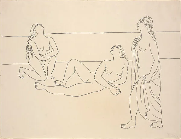 Three Bathers by the Shore — Pablo Picasso