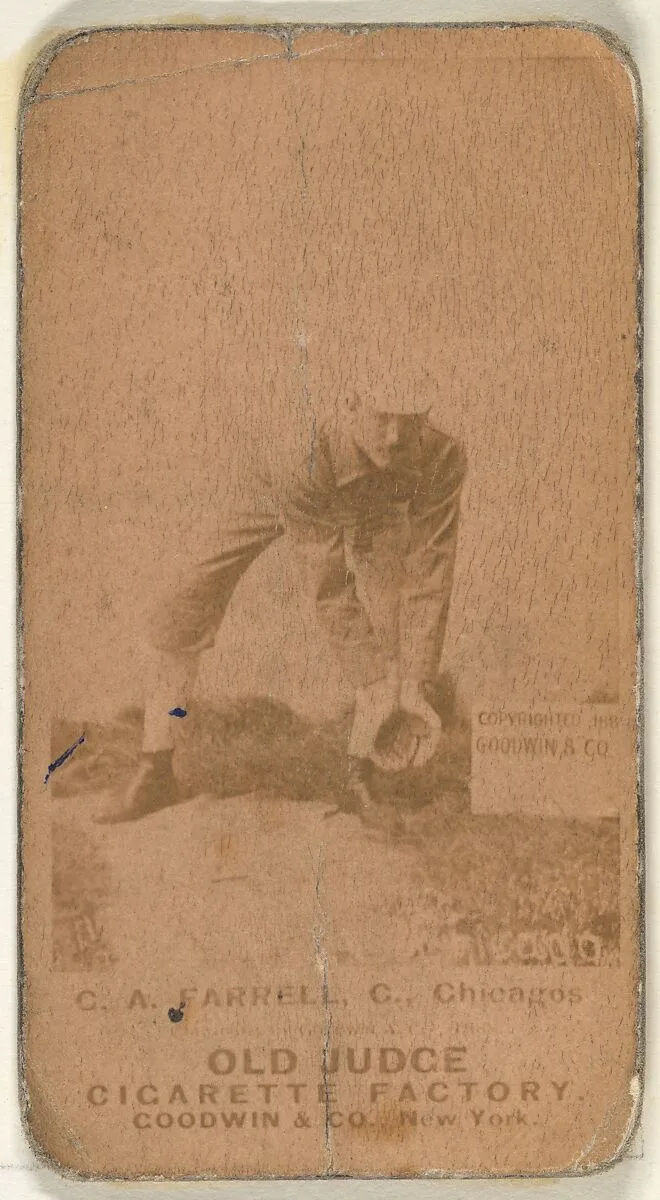 Charles Andrew "Duke" Farrell, Catcher, Chicago, from the Old Judge series (N172) for Old Judge Cigarettes — Goodwin & Company