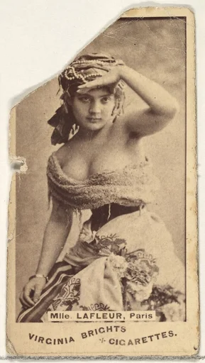 Mlle. Lafleur, Paris, from the Actors and Actresses series (N45, Type 1) for Virginia Brights Cigarettes