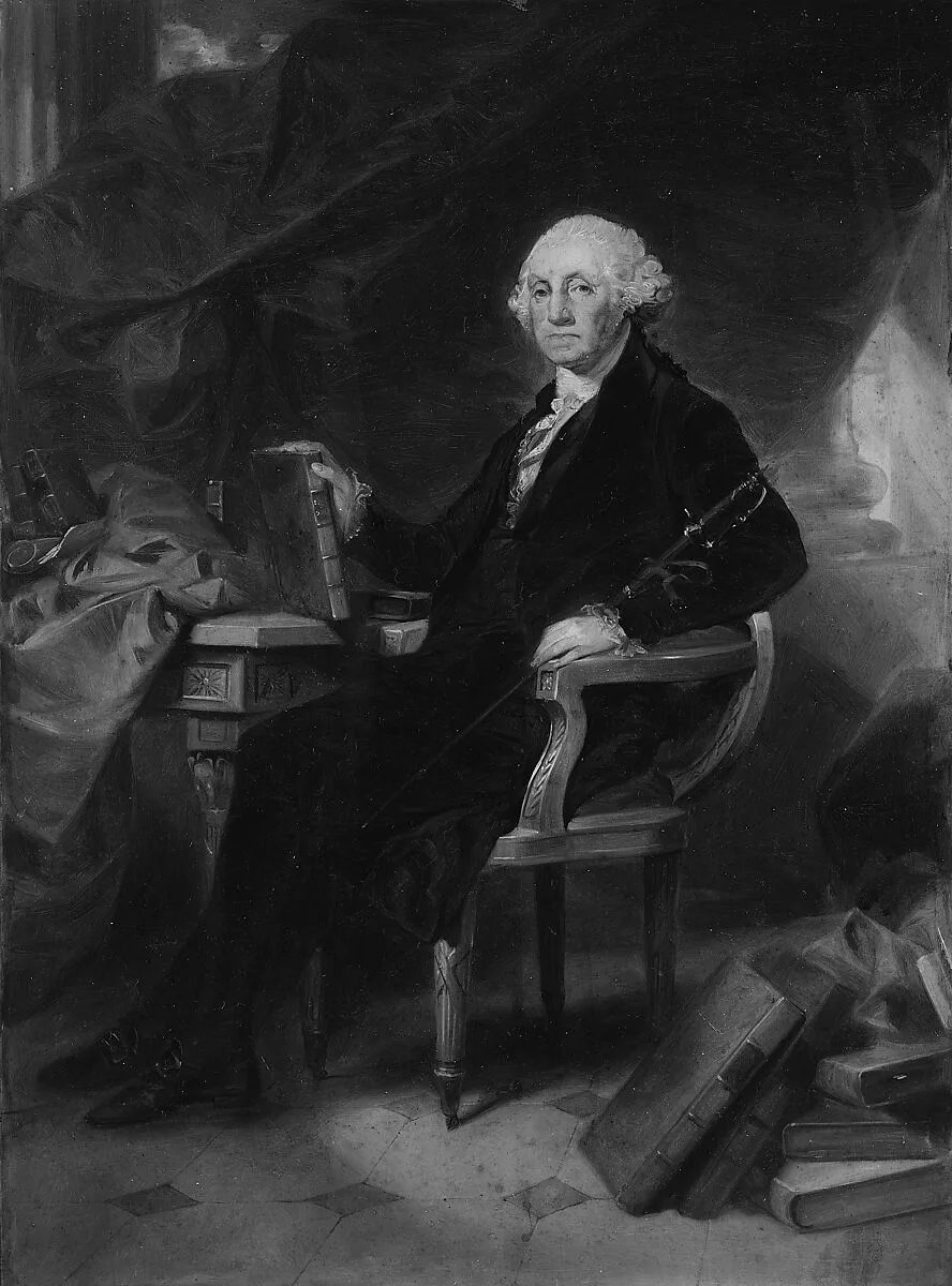 George Washington: Design for an Engraving — Alonzo Chappel|Gilbert Stuart