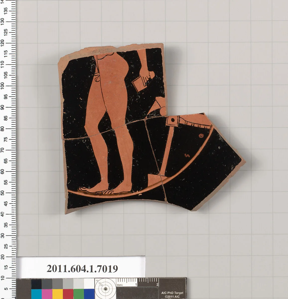Terracotta fragment of a kylix (drinking cup) — Unknown
