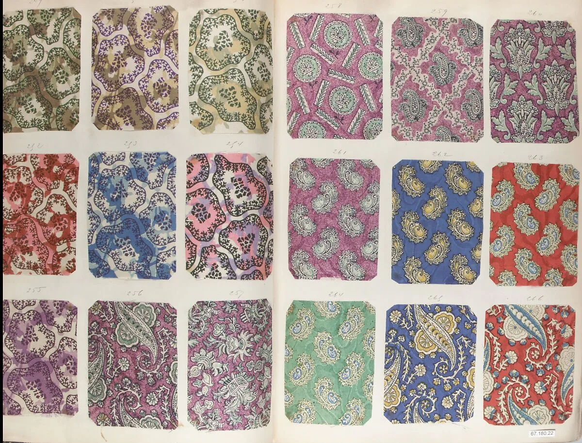 Textile Sample Book — Unknown