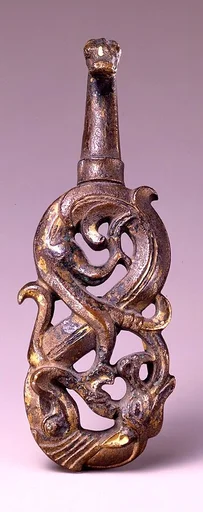 鎏金龍紋青銅帶鈎|Belt Hook in the Shape of a Dragon