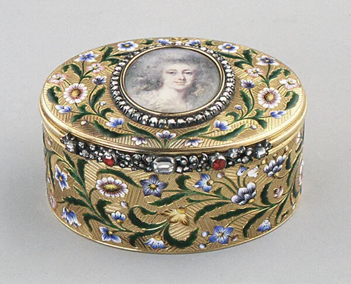 Snuffbox with portrait of a woman, said to be the Princesse de Lamballe