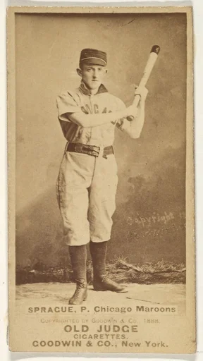 Sprague, Pitcher, Chicago, from the Old Judge series (N172) for Old Judge Cigarettes