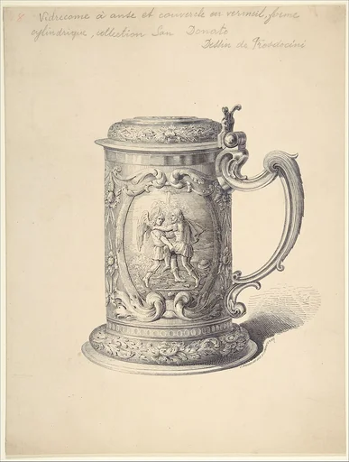 Preparatory Drawing for an Illustration of a Tankard from the Demidov Collection