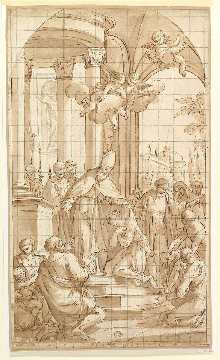 Saint Francis Renouncing His Worldly Goods — Luigi Garzi