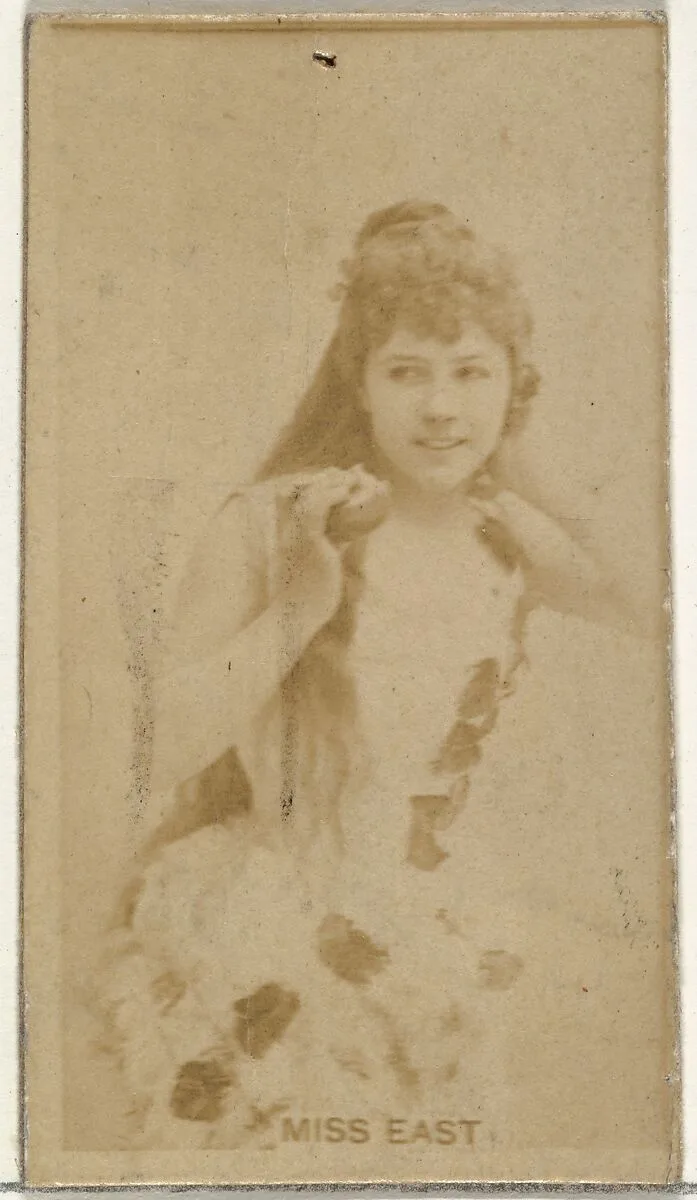 Miss East, from the Actors and Actresses series (N145-8) issued by Duke Sons & Co. to promote Duke Cigarettes — American Tobacco Company|W. Duke, Sons & Co.