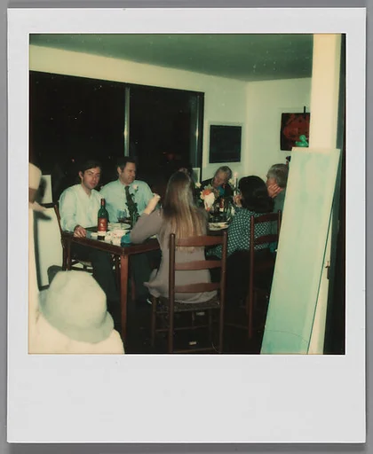 [Walker Evans's 70th Birthday Party, Old Lyme, Connecticut: Michael Lesy, Liz Lesy, Jerry Thompson, Mary Knollenberg, Jane Mayall, and Leslie Katz]