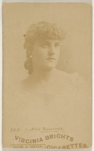 Card 528, Miss Roosevelt, from the Actors and Actresses series (N45, Type 6) for Virginia Brights Cigarettes