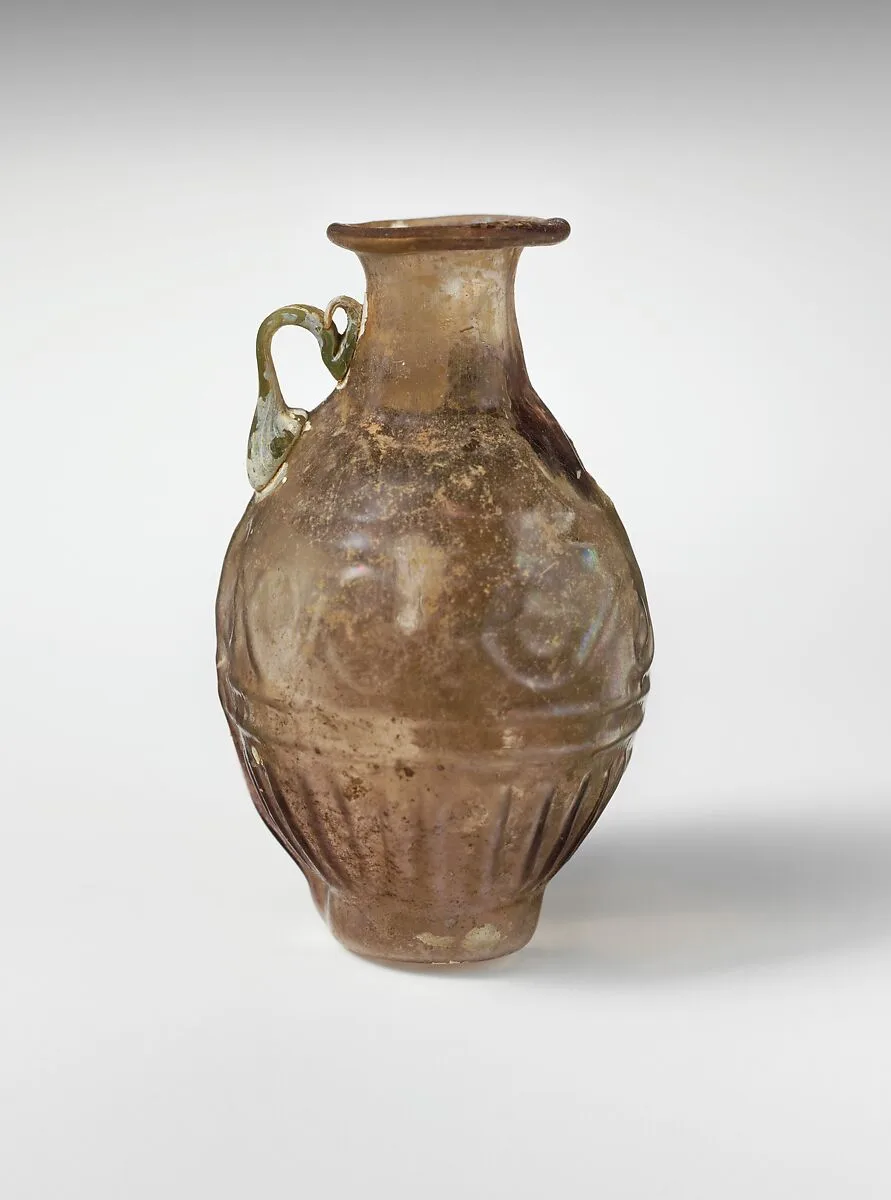 Glass amphoriskos with band of scrolls — Unknown