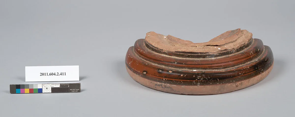 Terracotta fragment of a column-krater (bowl for mixing wine and water) — Unknown