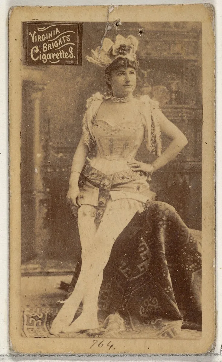 Card 764, from the Actors and Actresses series (N45, Type 2) for Virginia Brights Cigarettes — Allen & Ginter