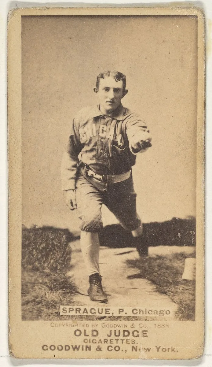 Sprague, Pitcher, Chicago, from the Old Judge series (N172) for Old Judge Cigarettes — Goodwin & Company